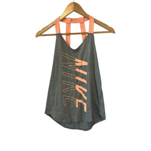 NIKE Work Out Tank Top Women’s Athletic Graphic Print Dri Fit Coral S Top